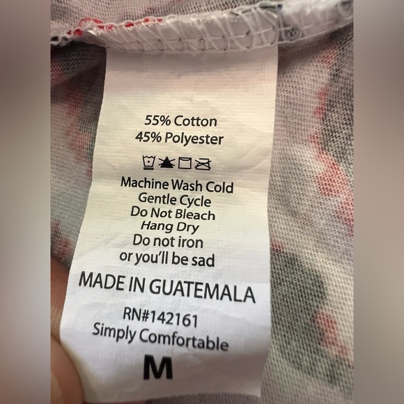 LuLaRoe T Shirt Mens Sz Medium Pullover Crew Neck Short Sleeve Multicolor unisex - Picture 5 of 6